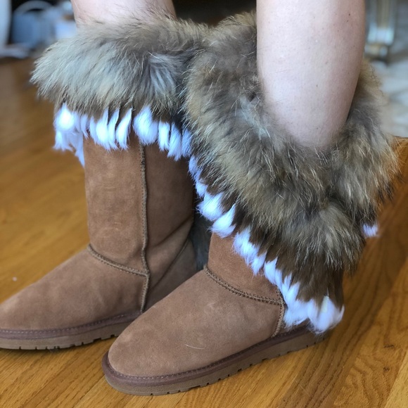 ugg mini fox fur